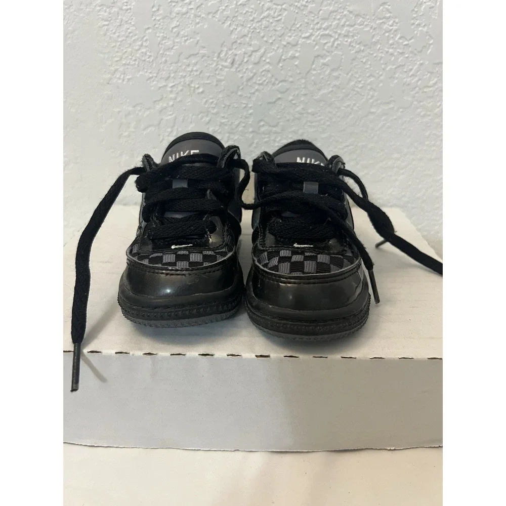 Nike Air Zoom Infiltrator Black Gray Toddler Child 5C Checkered 312818-002 2008